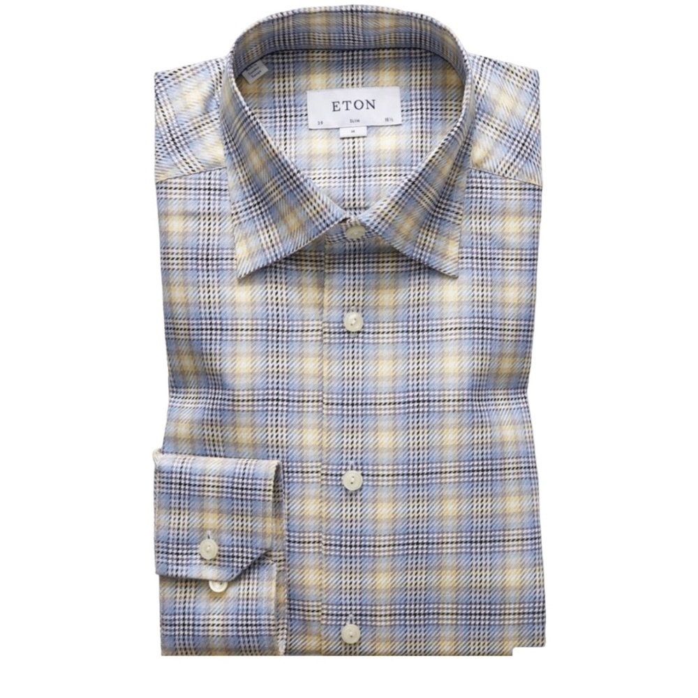 Eton Luxury Long Sleeve Men’s Contemporary Dress Shirt 3XL